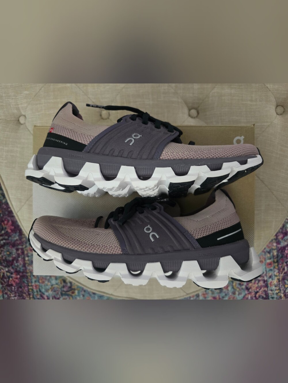 On Running Women's Running Shoes - Dusty Pink & Slate